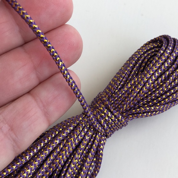 5/$10 9 YARDS 2MM Paracord Parachute Cord PURPLE GOLD - Picture 2 of 3